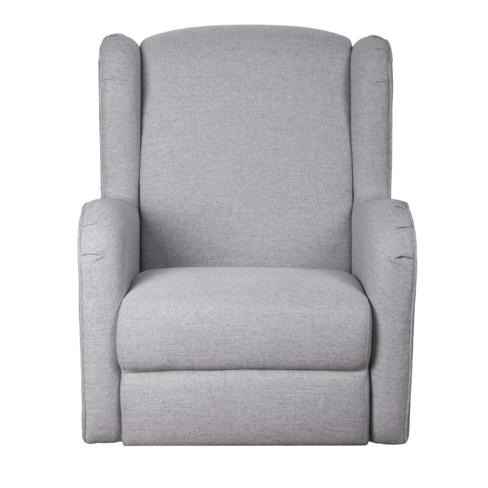 BUTACA MECEDORA 1 CUERPO TELA GRIS VERSALLES