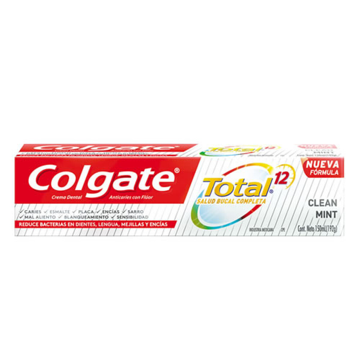 Colgate Pasta de Dientes Total 12 Clean Mint 90g – Blanqueamiento y Protección