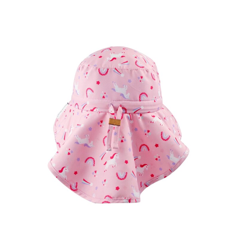 FJKCH98 Gorro De Sol Con Protección Uv 50+ Con Capa - Unicornio 6-24 Meses