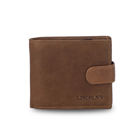 Billetera Lincoln's Hombre con Presilla Monet Nuez Billetera Lincoln's Hombre con Presilla Monet Nuez