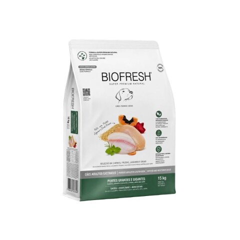 BIOFRESH PERRO ADULTO CASTRADOS RAZA GRANDE 15KG BIOFRESH PERRO ADULTO CASTRADOS RAZA GRANDE 15KG