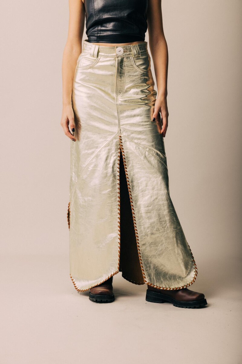 Stitched Friend Skirt Dorado Suave