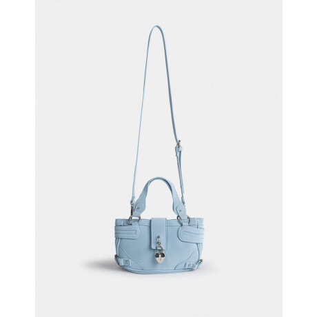 Bandolera Con Charm Azul Celeste