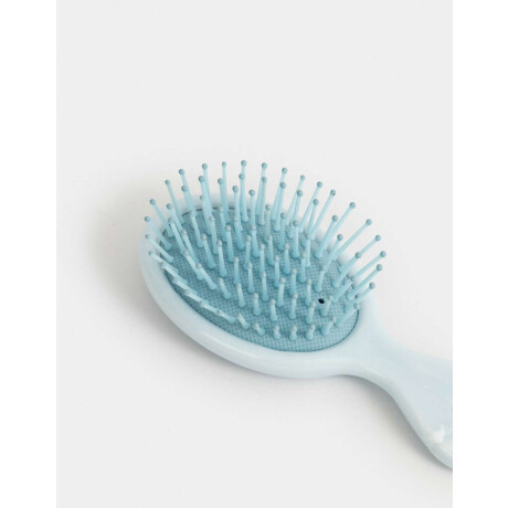 Cepillo De Pelo Con Estampa De Moño In My Glow Up Era Azul Celeste