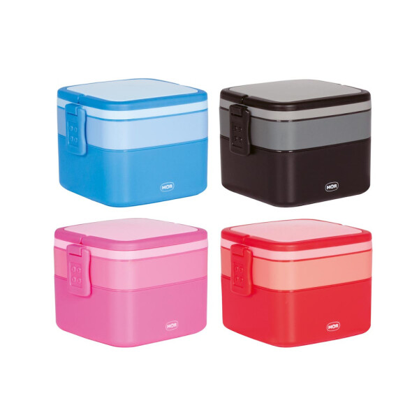 LUNCHERA CUADRADA CON ASA MOR SURTIDA 1,3 LITROS MULTICOLOR