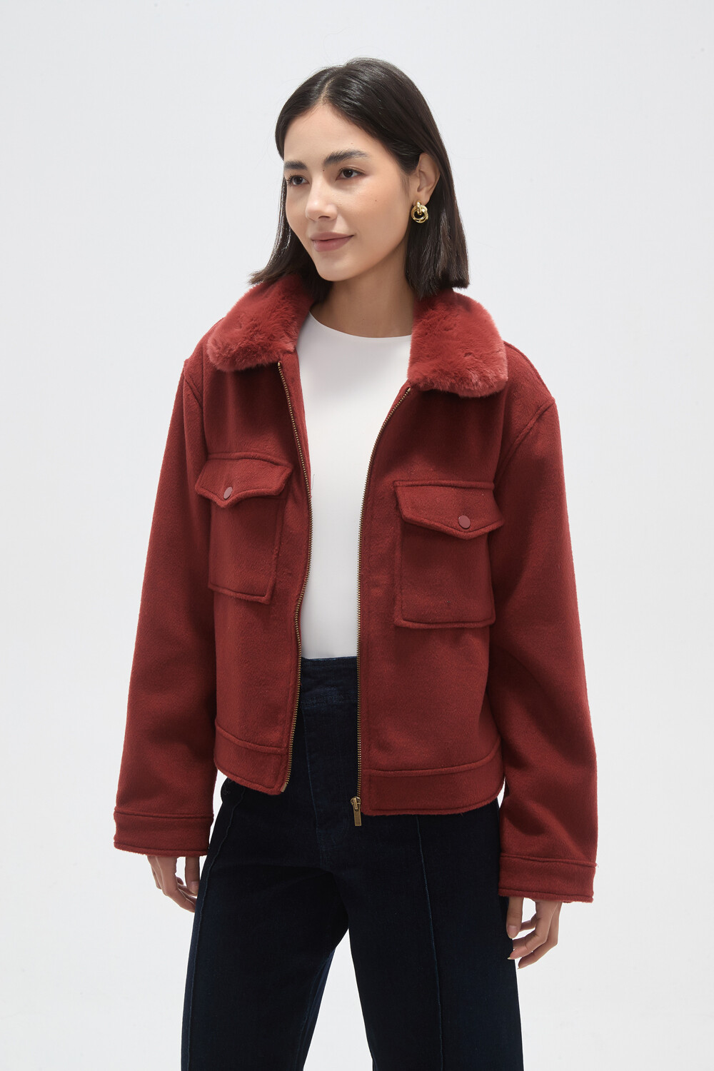 Chaqueta Koryn Ladrillo