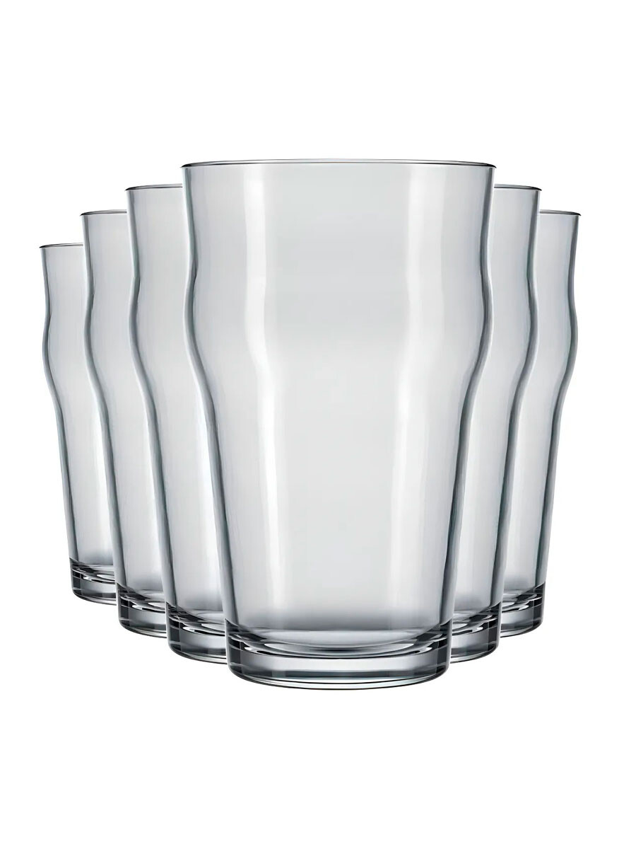 VASO CERVECERO PINTA PACK X 12 - TRANSPARENTE 