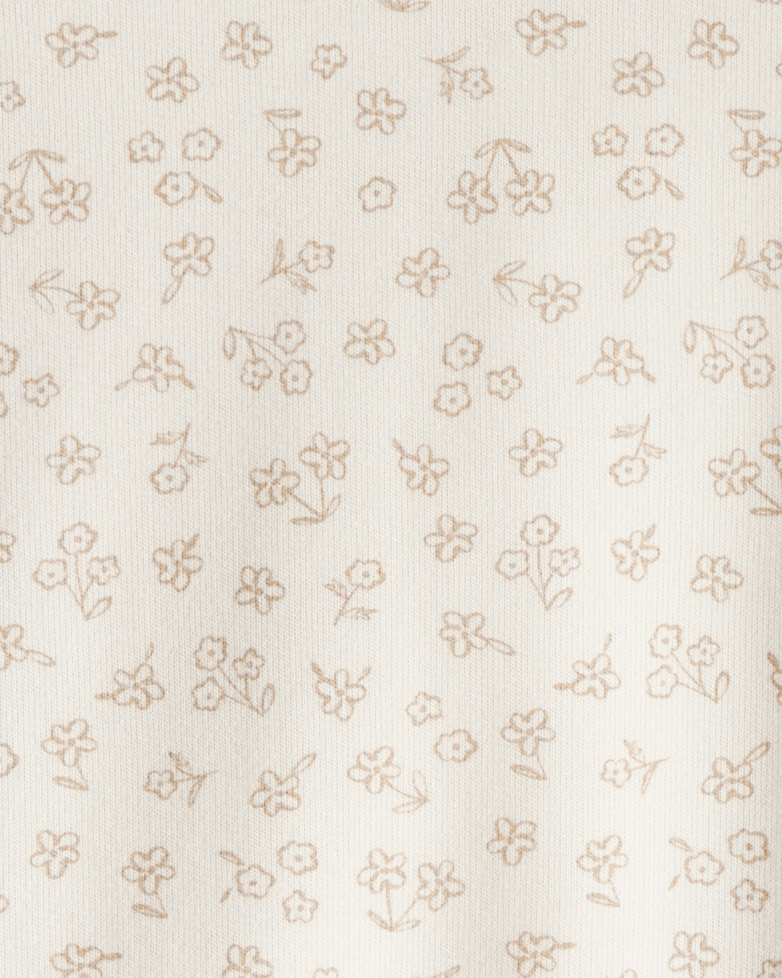 Buzo de algodón, marfil, diseño floral Sin color