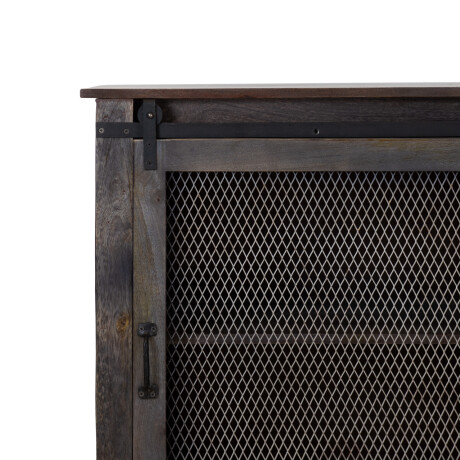 APARADOR 3C MADERA-Y-METAL GRIS JAIPUR