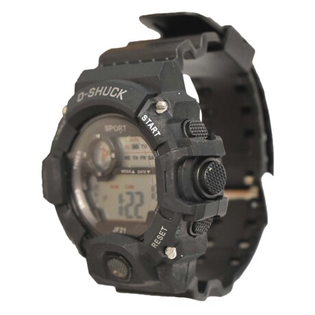Reloj Deportivo de Pulsera Waterproof Pantalla Luz p/ Hombre Negro