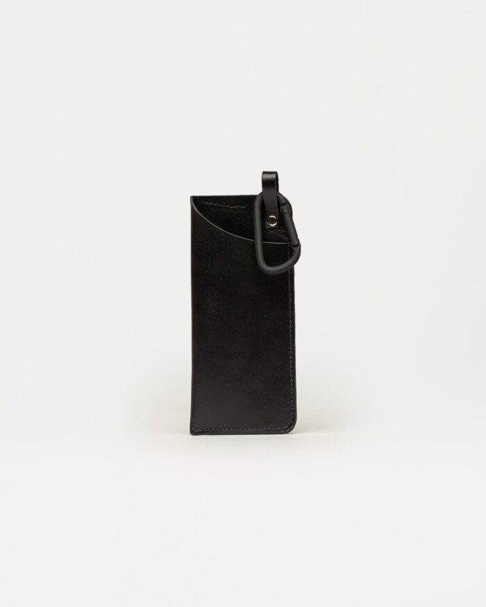 Estuche Ruby en cuero vaqueta Negro