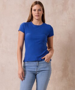 Remera Basica Modal Ribs ROYAL