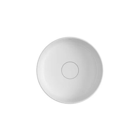 Bacha de apoyo redonda 30 cm blanca brillante Deca Bacha De Apoyo Redonda 30 Cm Blanca Brillante Deca