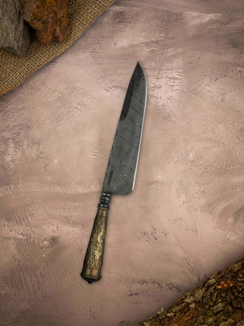 Cuchillo Cabo de Plata y Oro Cuchillo Cabo de Plata y Oro