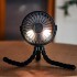 Ventilador Portatil Recargable Tripode Escritorio Mesa 3 Vel Variante Color Negro