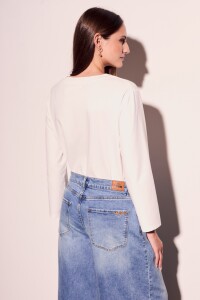 Remera Algodón Elastano Nacar