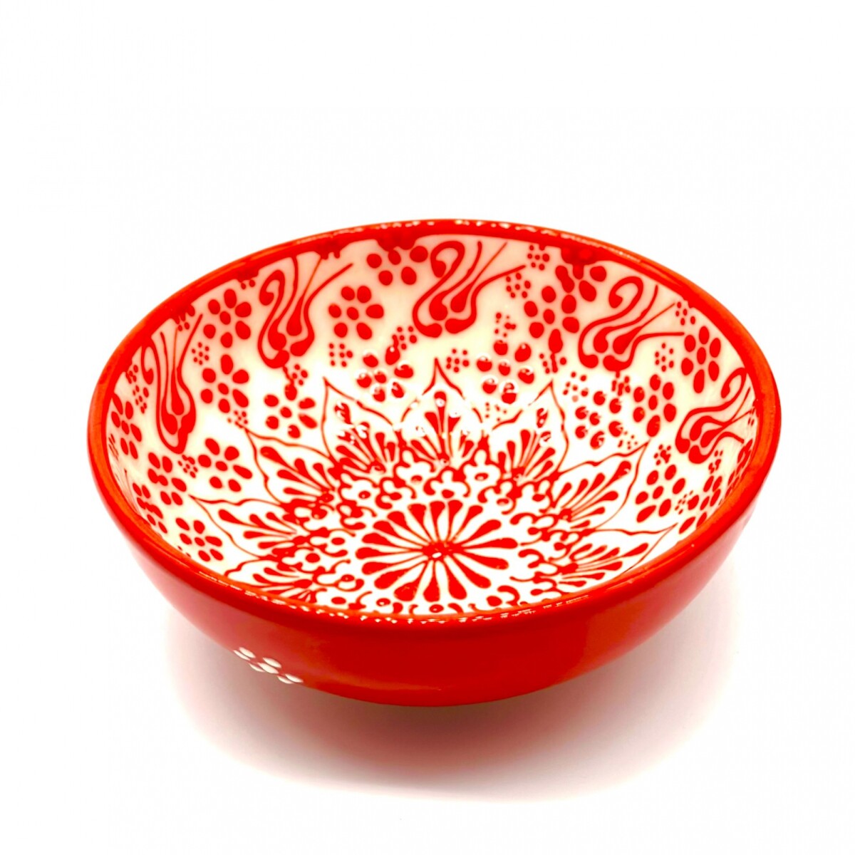 Bowl de cerámica pintado 16 cm - Rojo 