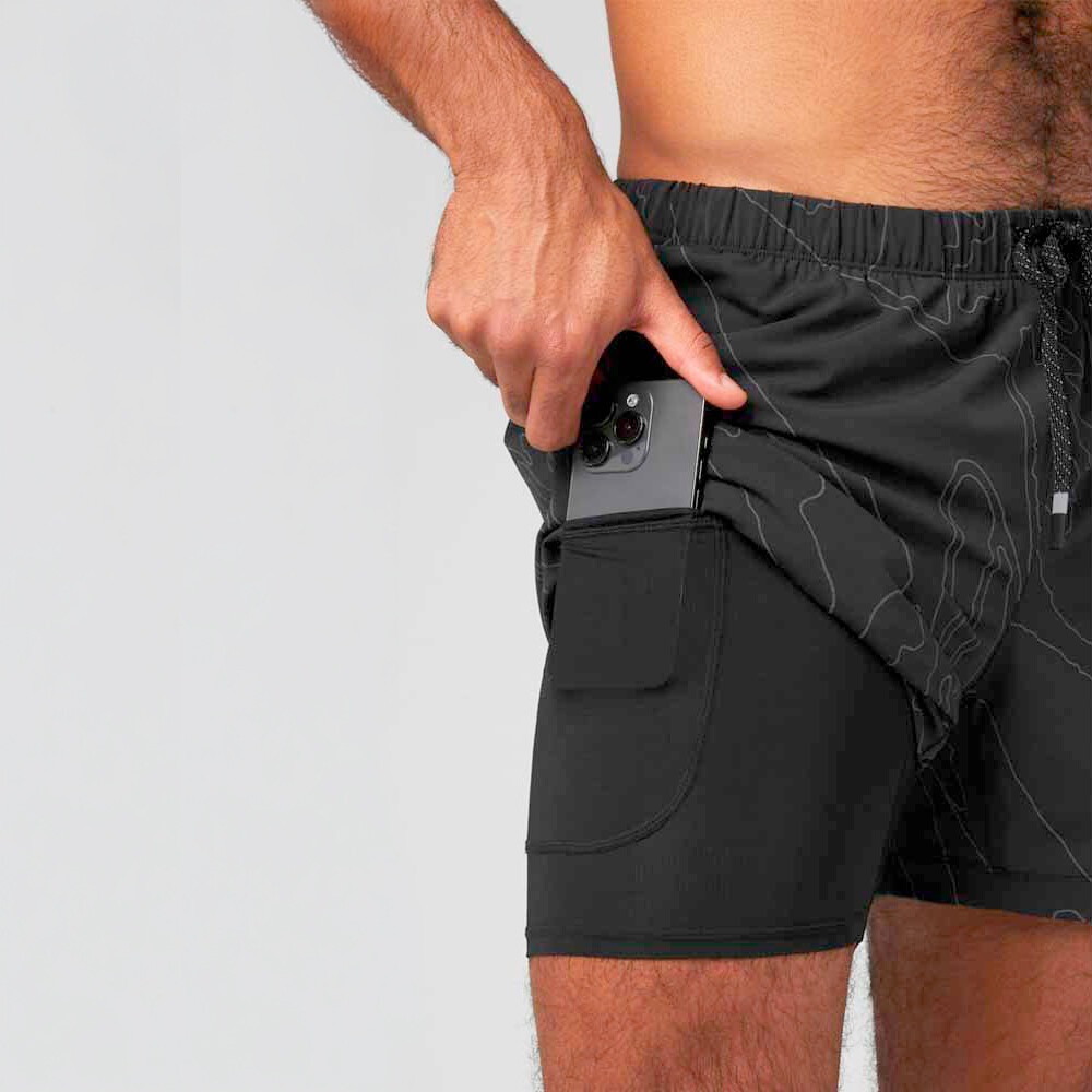 Short The 5 One Short (Lined) Hombre Black Vision Wave Reflective