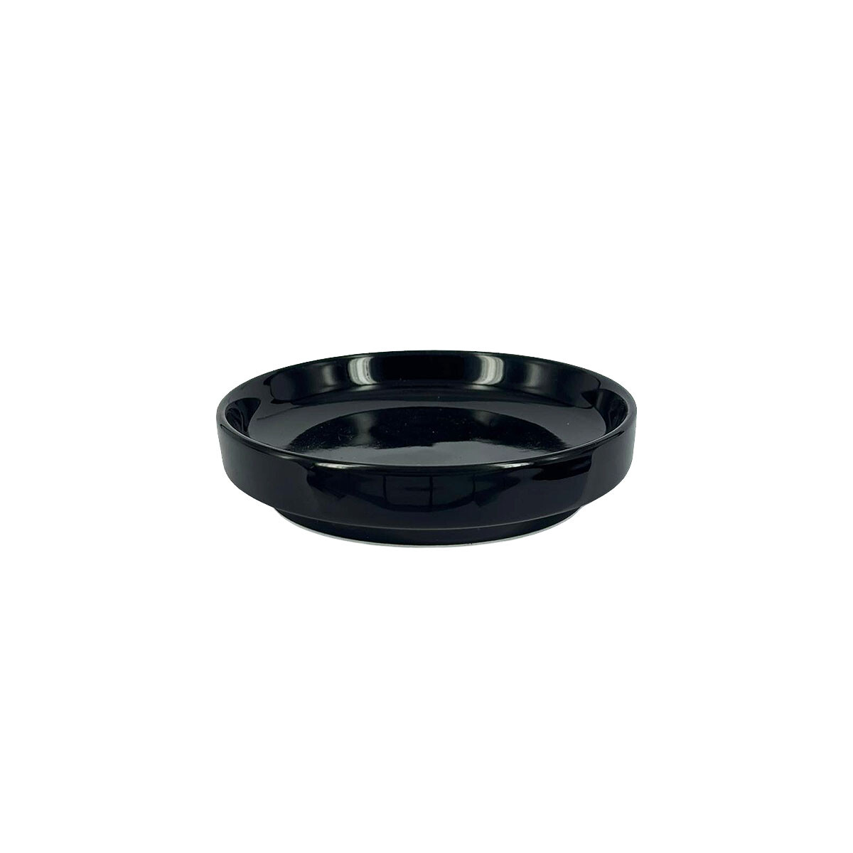 Plato negro 9.5x 2 cms 