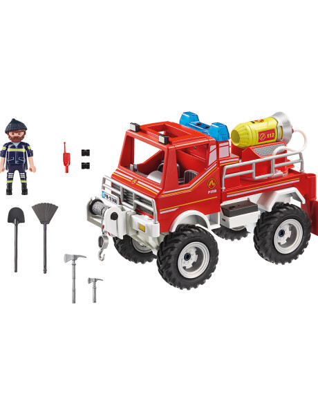 Playmobil City Action camión de bomberos todoterreno con luz y sonido Playmobil City Action camión de bomberos todoterreno con luz y sonido