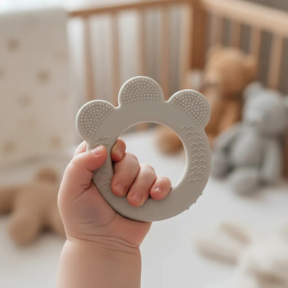 Mordillo silicona KIKKABOO sand beige