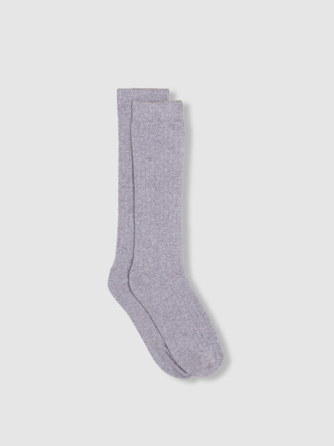 Calcetin Liso Gris
