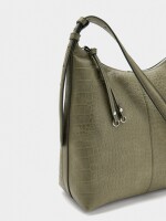Bolso De Hombro Con Grabado Animal caqui