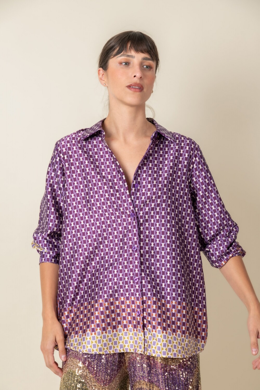 CAMISA TULIPAN Violeta