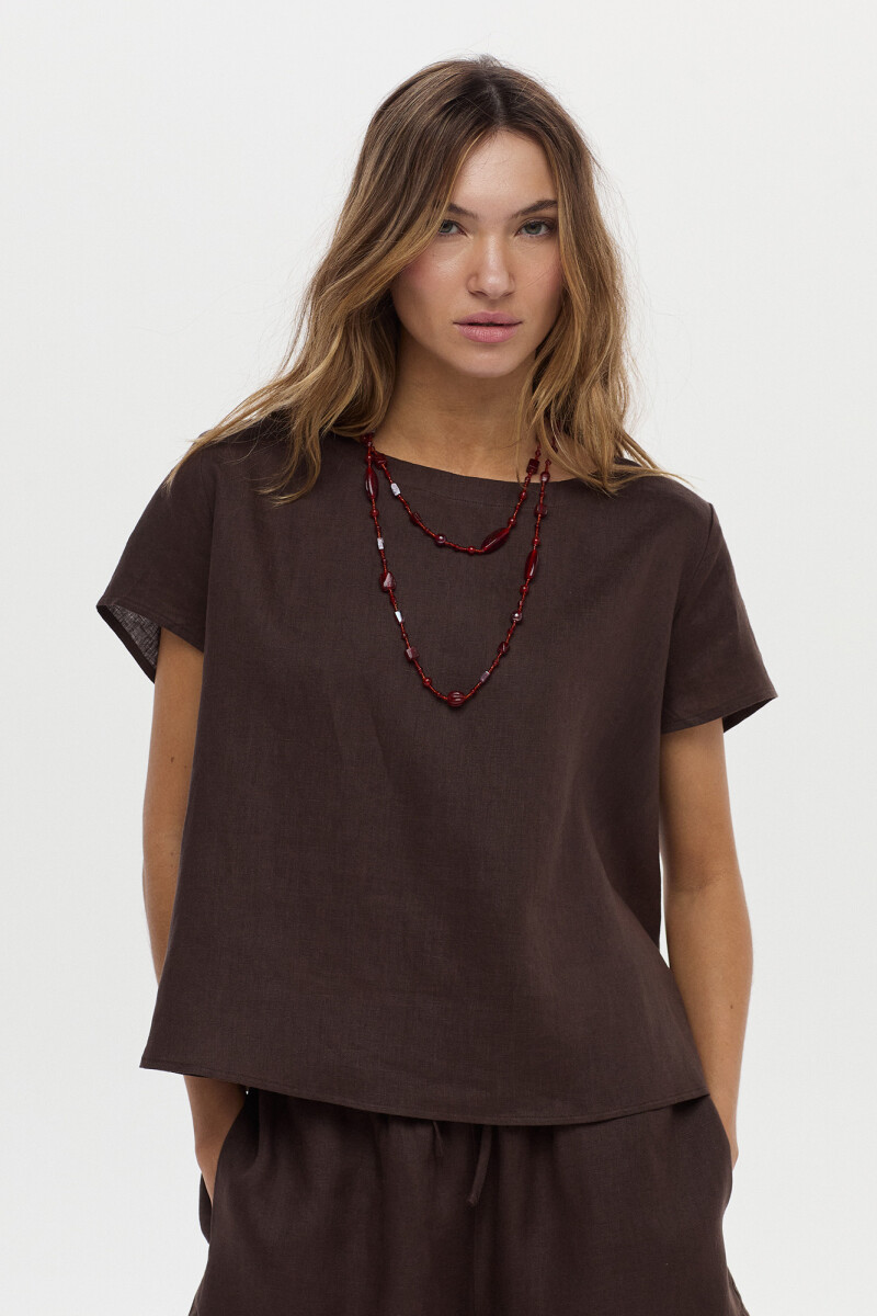Blusa Alicante - Chocolate 