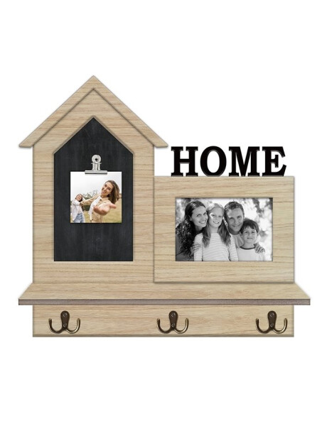 PORTARRETRATOS CON 3 COLGADORES FORMA HOME 39X39X9 CM PORTARRETRATOS CON 3 COLGADORES FORMA HOME 39X39X9 CM