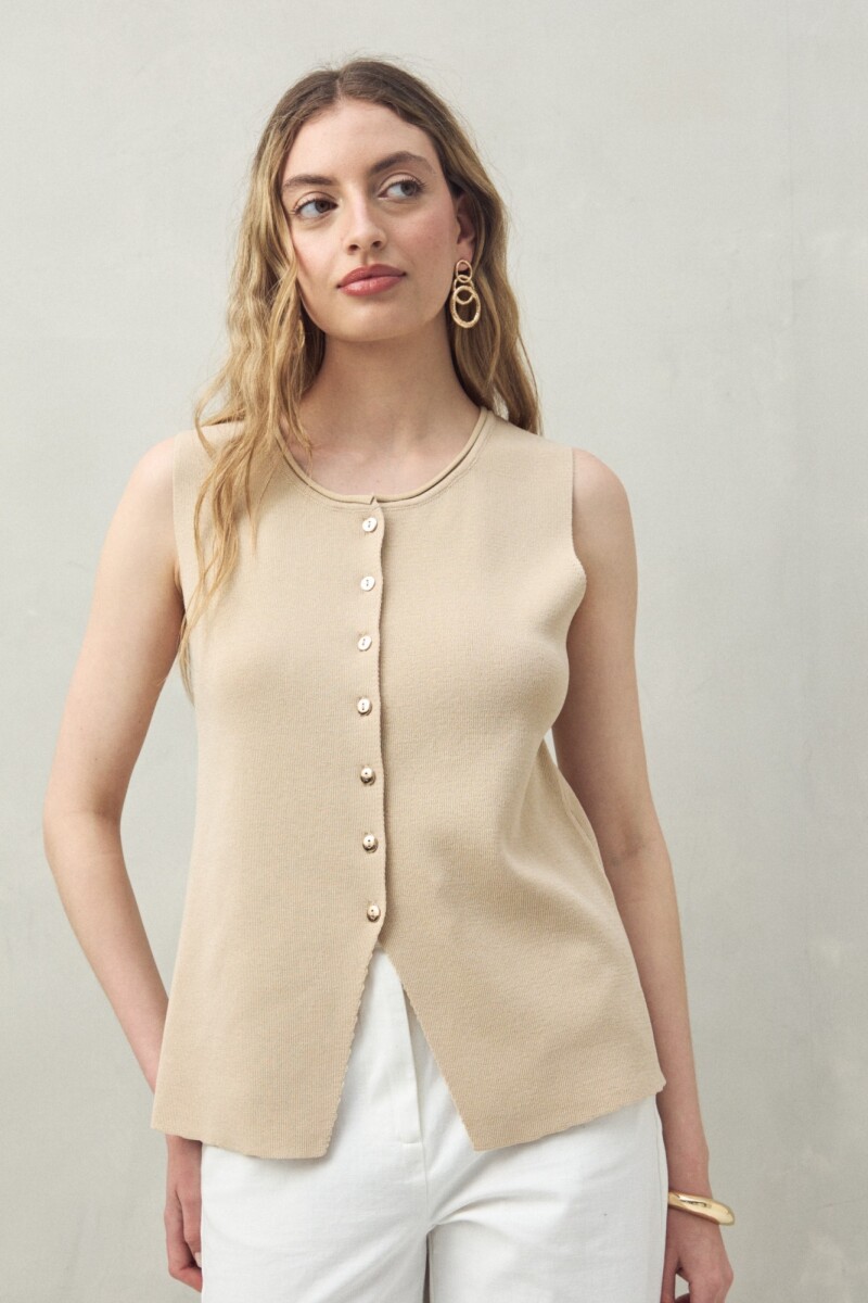CHALECO SALVA Beige
