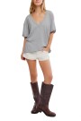Camiseta Nina V Gris