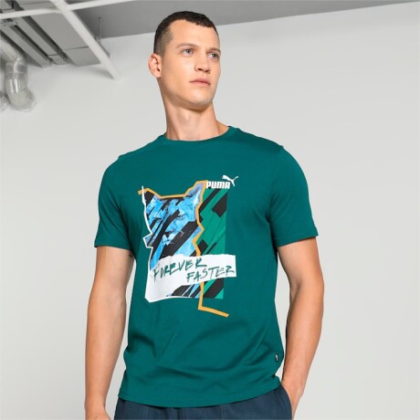 Remera de Hombre Puma Graphics Photoprint Verde