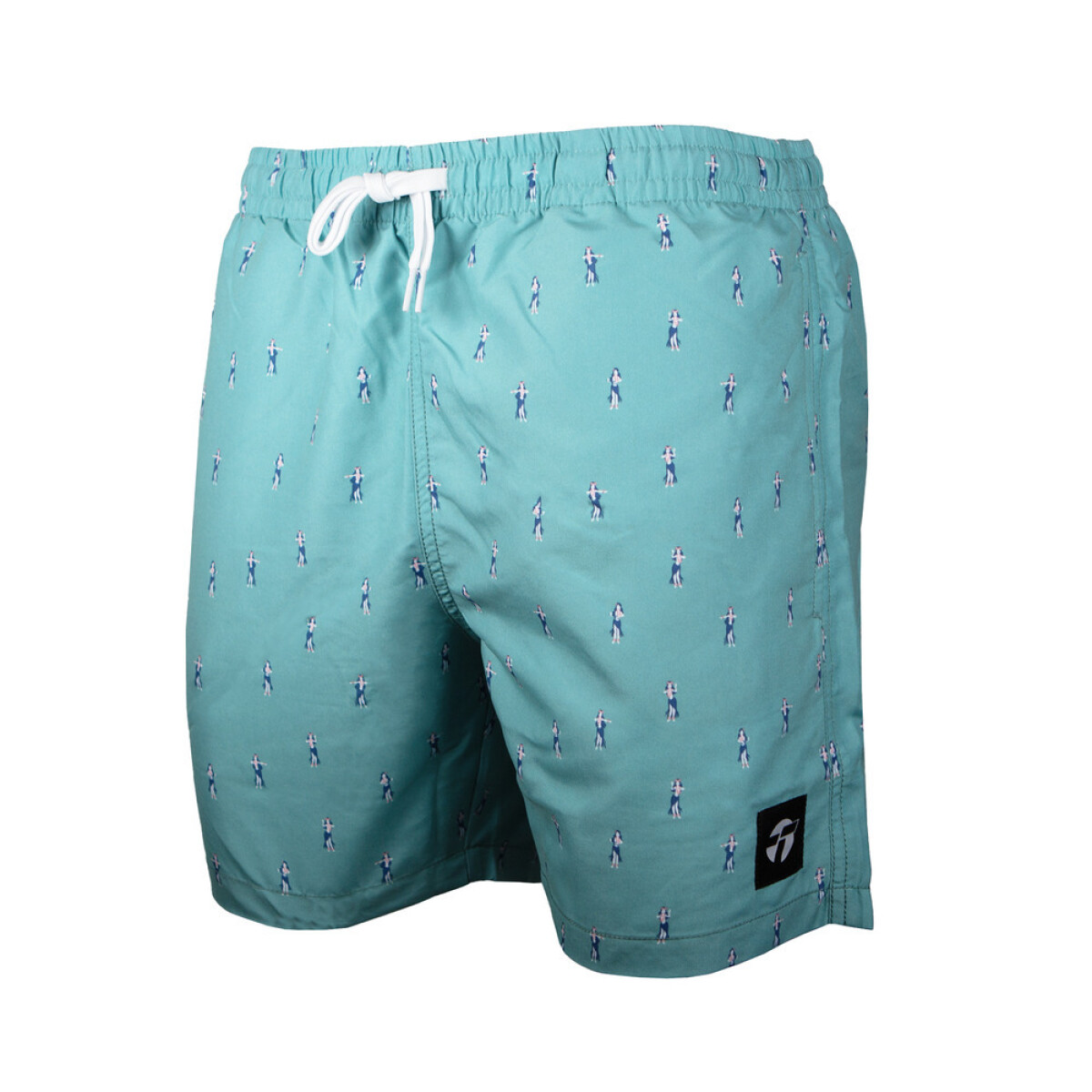 SHORT DE BAÑO SLIM MEN LILA SNOW - AQUA HAWAIANAS 