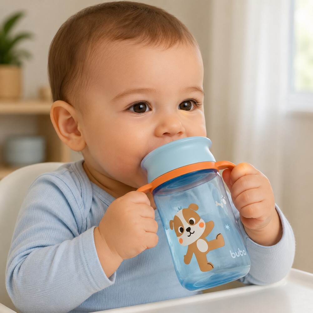 Vaso 360 BUBA pastel colors perrito celeste