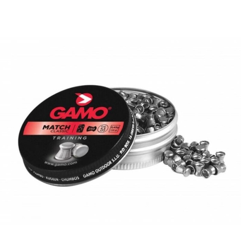 Chumbos Gamo Match 4.5mm 500 unidades Chumbos Gamo Match 4.5mm 500 unidades