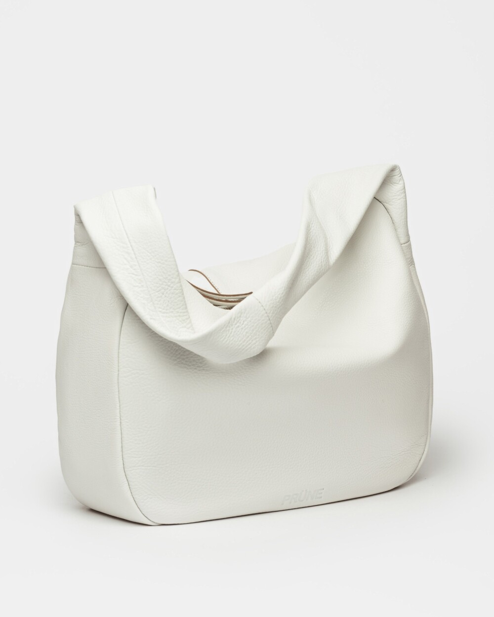 Bolso Nicky en cuero graneado Blanco