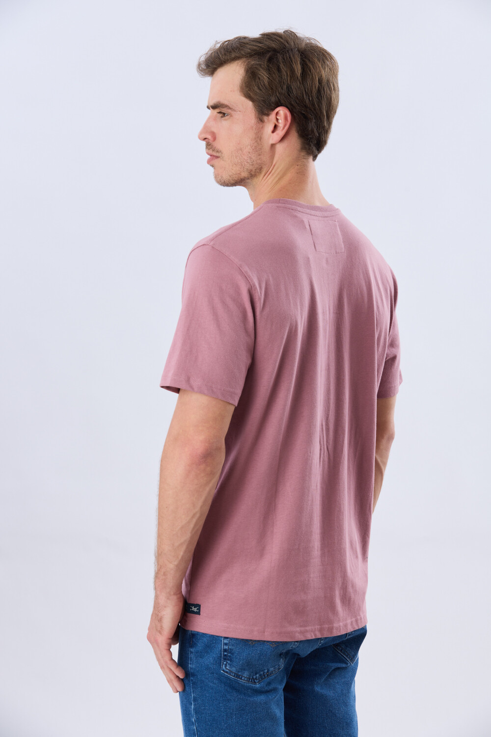 REMERA BÁSICA DE ALGODÓN Rosa Oscuro