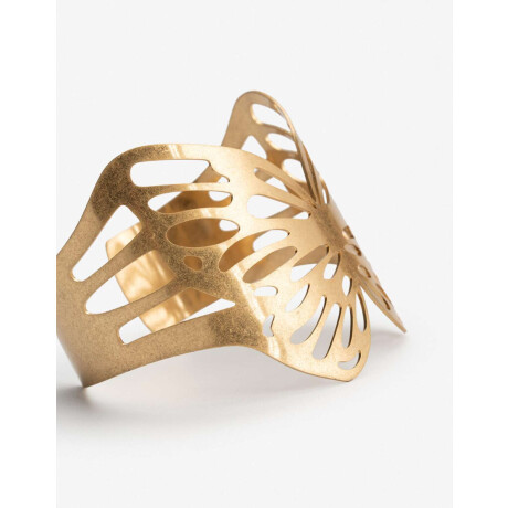 Brazalete Botanico Dorado Oro Amarillo