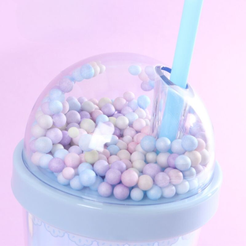 Vaso De Plástico Doble Capa Con Sorbito - Pastel - 380ml Vaso De Plástico Doble Capa Con Sorbito - Pastel - 380ml