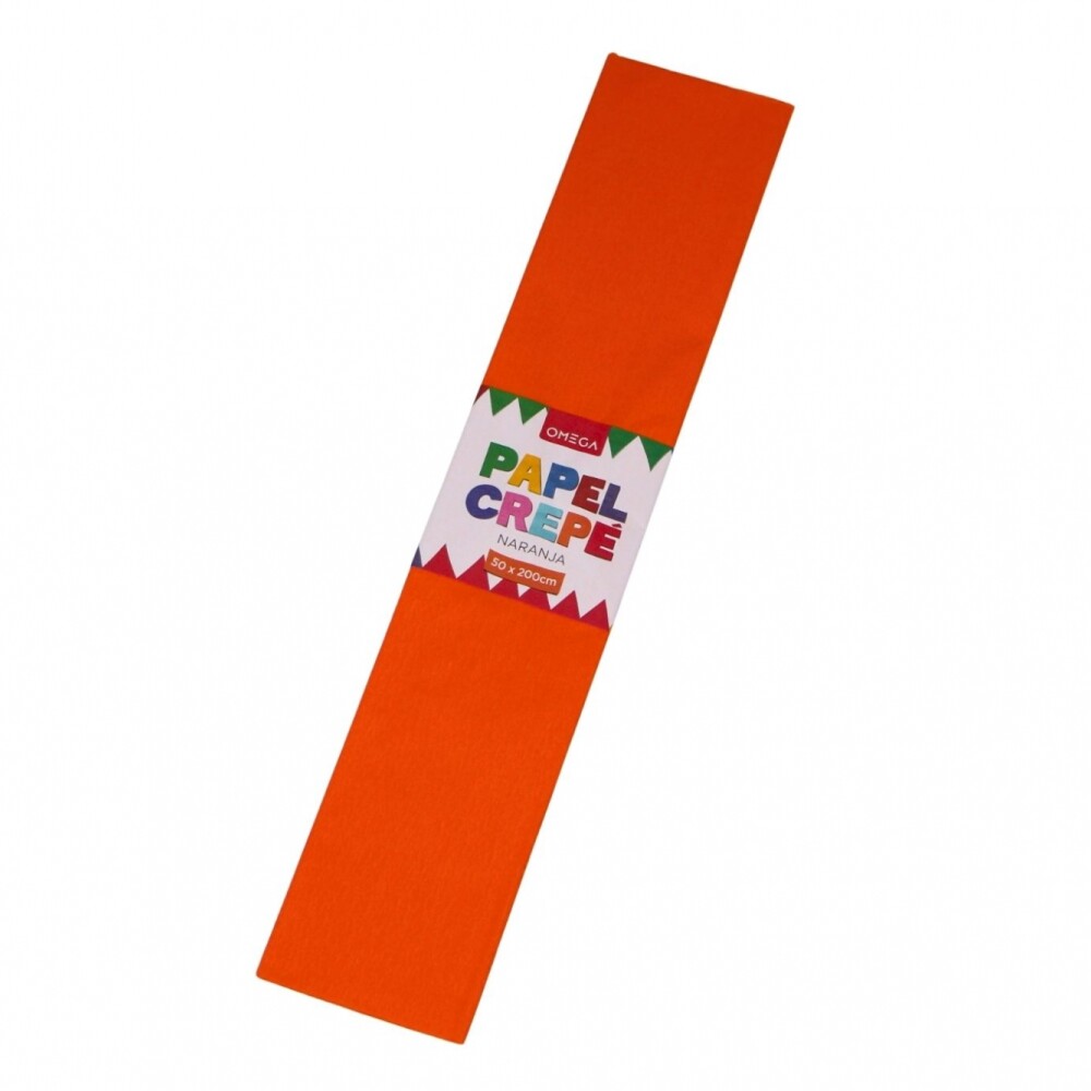 PAPEL CREPE 2MTS.X0.50 COLOR NARANJA