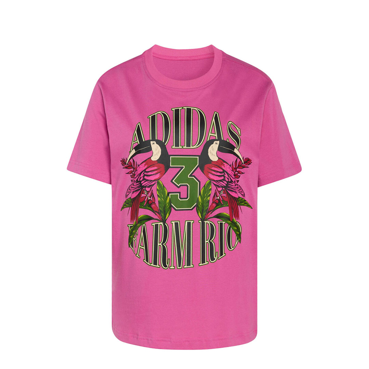 Remera de Mujer Adidas Graphic Farm Adidas - Fucsia 