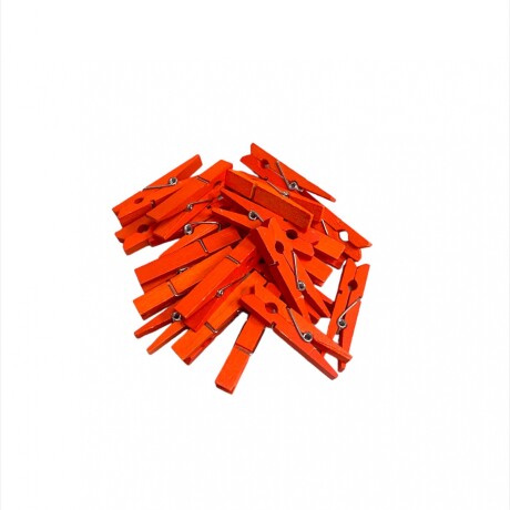 Palillos de Madera en Color x 20 Naranja