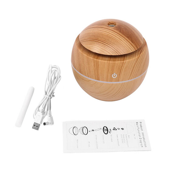 Aromatizador Difusor Vaporizador Humidificador Usb Madera Led Imback Color Marron Aromatizador Difusor Vaporizador Humidificador Usb Madera Led Imback Color Marron