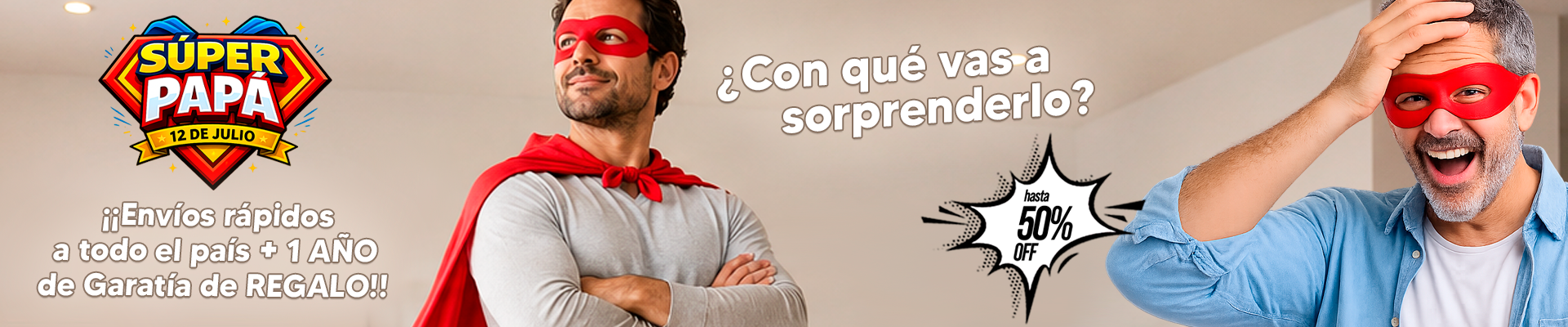Ofertas Día del Padre con ¡Garantía extra, gratis!