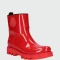Moncler -Botas de lluvia antideslizantes, Ginette Rojo