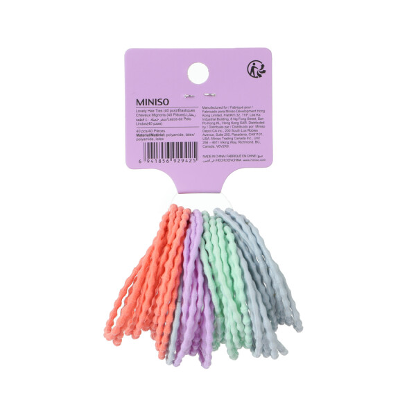 Goma de cabello 40pcs multicolor