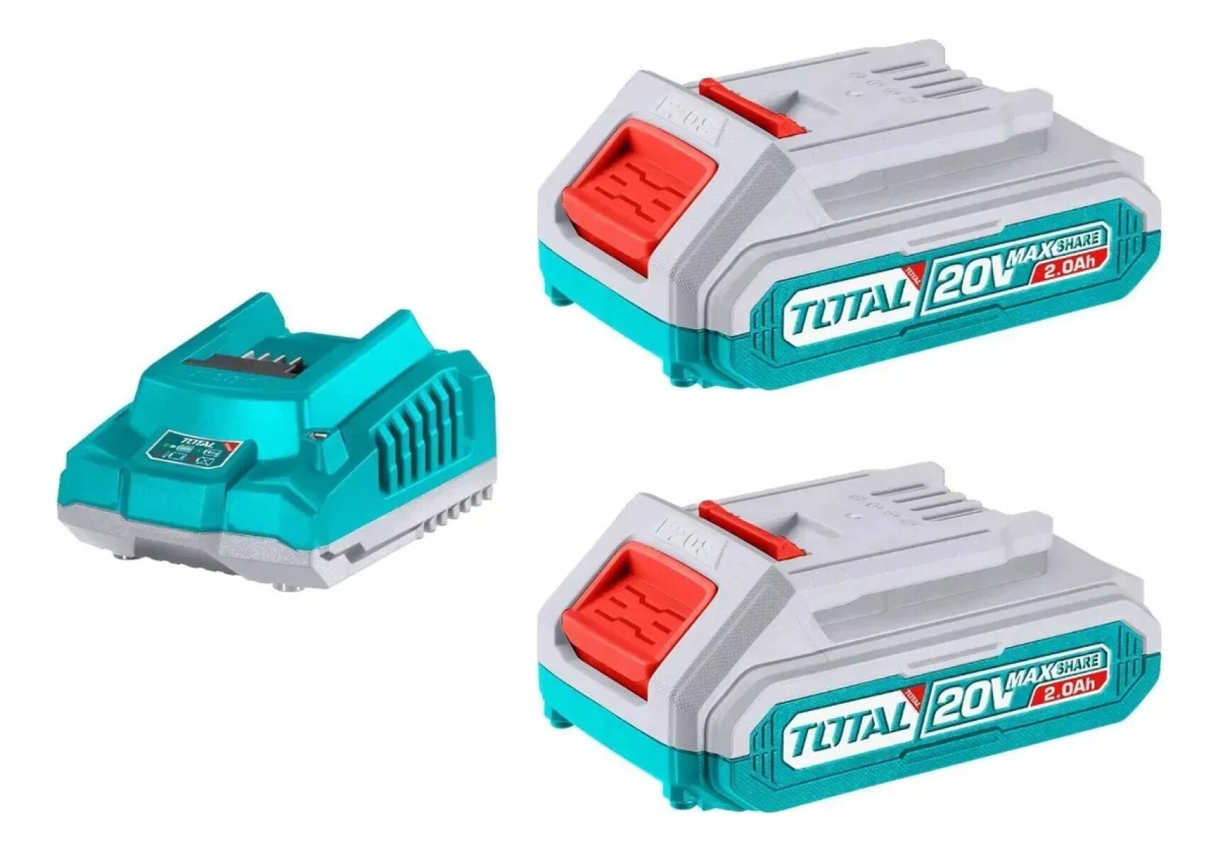Kit 2 Baterías 20V + Cargador Total 