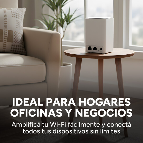 Extensor Wifi Repetidor Largo Alcance Amplificador 300mbps Color Blanco