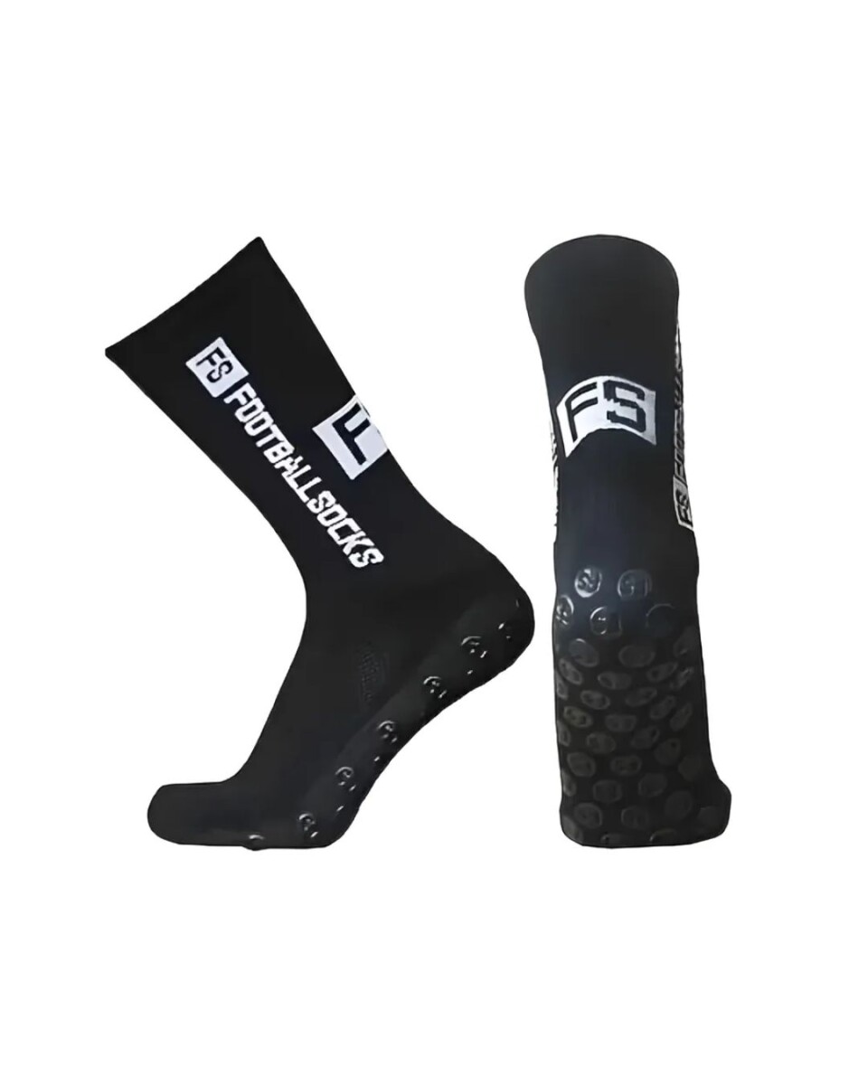 Par de Medias Deportivas Antideslizantes para Fútbol FS - Negras 